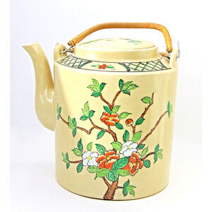 ACF Japanese Porcelain Ware Teapot Decorated with Hand Painted Cherry Blossom